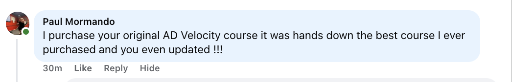 Paul Mormando's Testimonial — 'Hands Down Best Course I Ever Purchased'