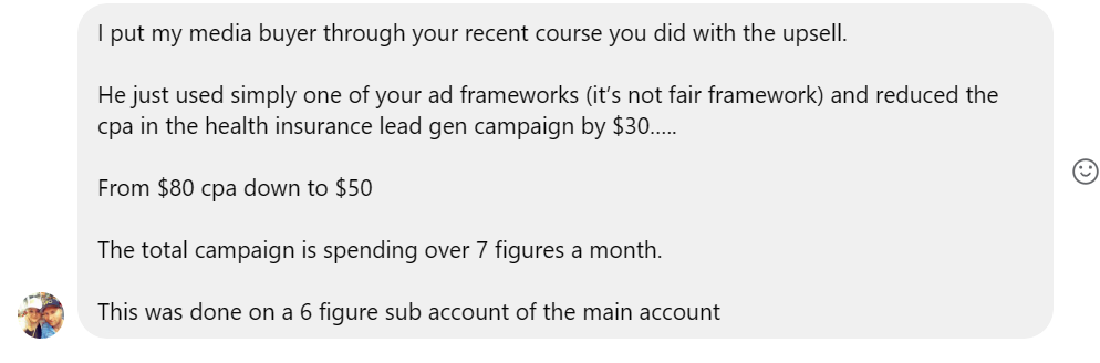 DM — Media Buyer Reduced CPA from $80 to $50 on 7-Figure/Month Campaign