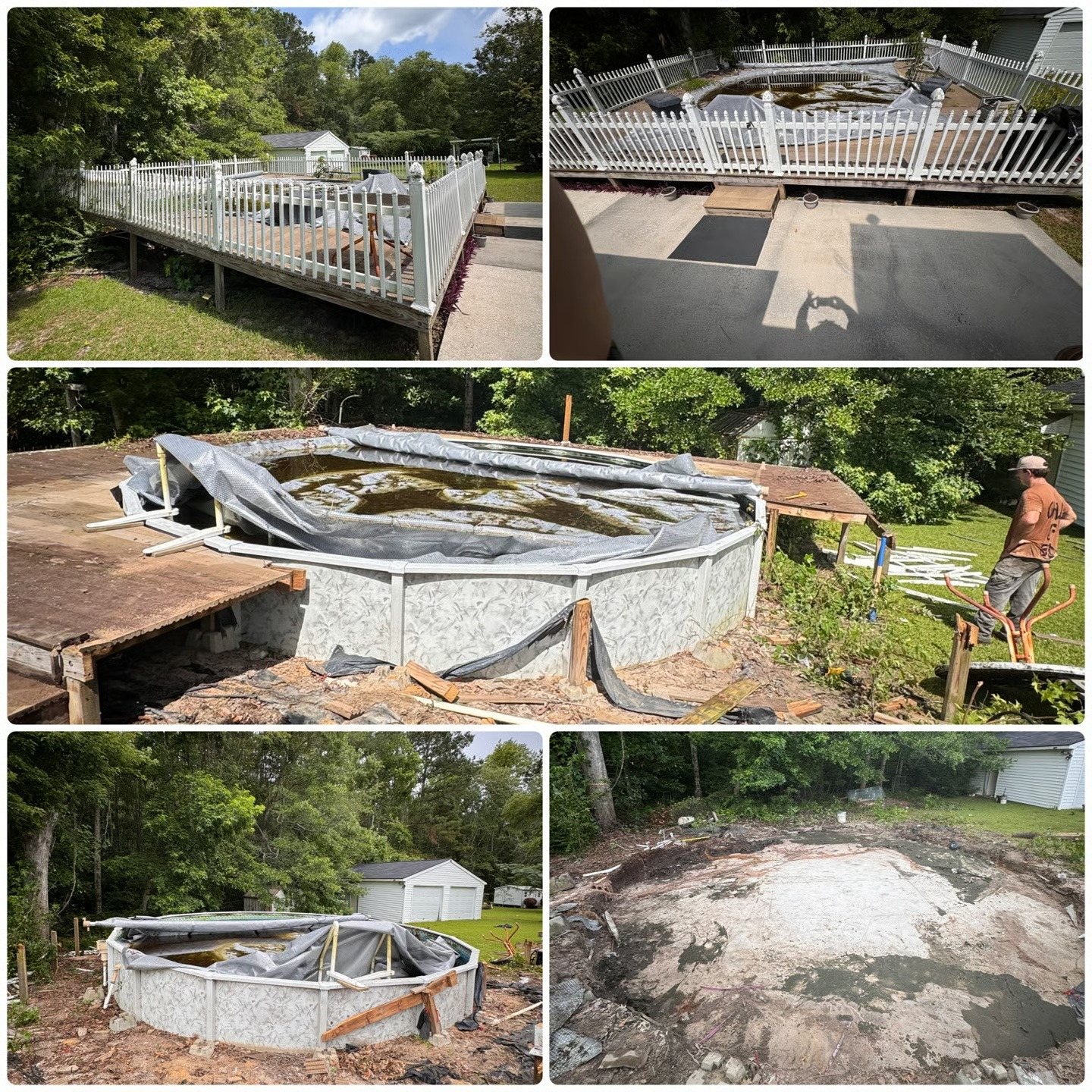 Pool demolition