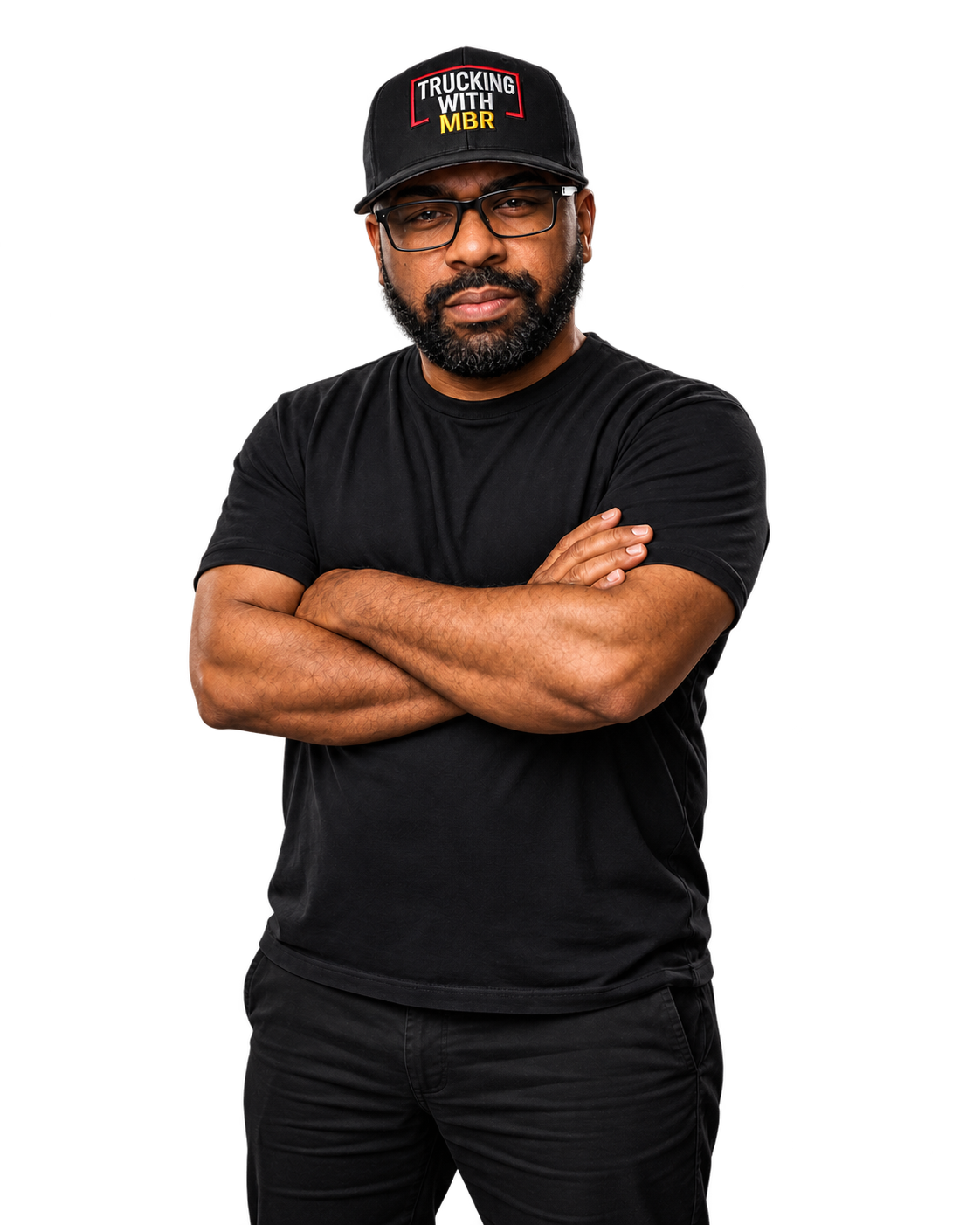 Marcellus Richardson, founder of Prime Media Service, standing with arms crossed