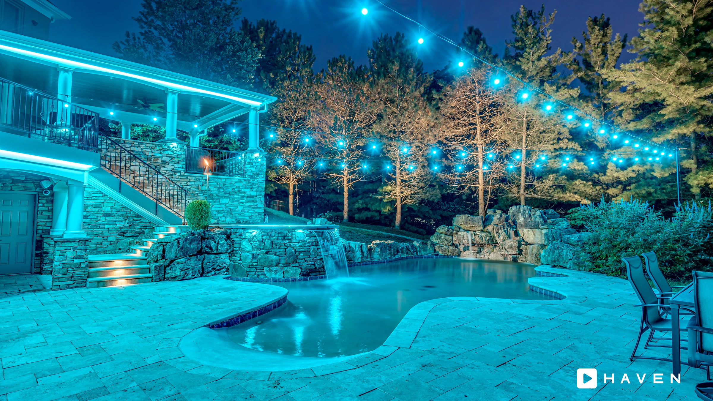 Landscape lighting in Greenbrier