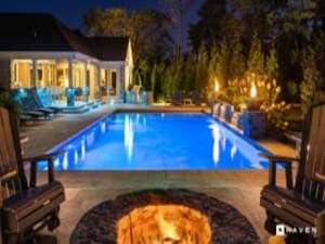 Landscape lighting in Greenbrier