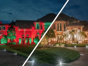 Roofline lighting in Greenbrier