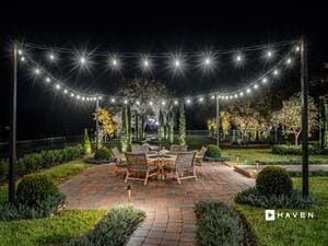 Landscape lighting in Conway