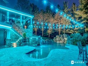 Landscape lighting in Greenbrier