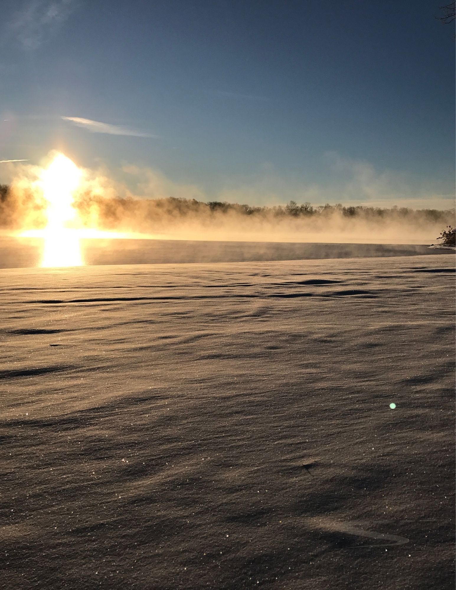 Moment 9 — Cling — Frozen Lake Sunrise