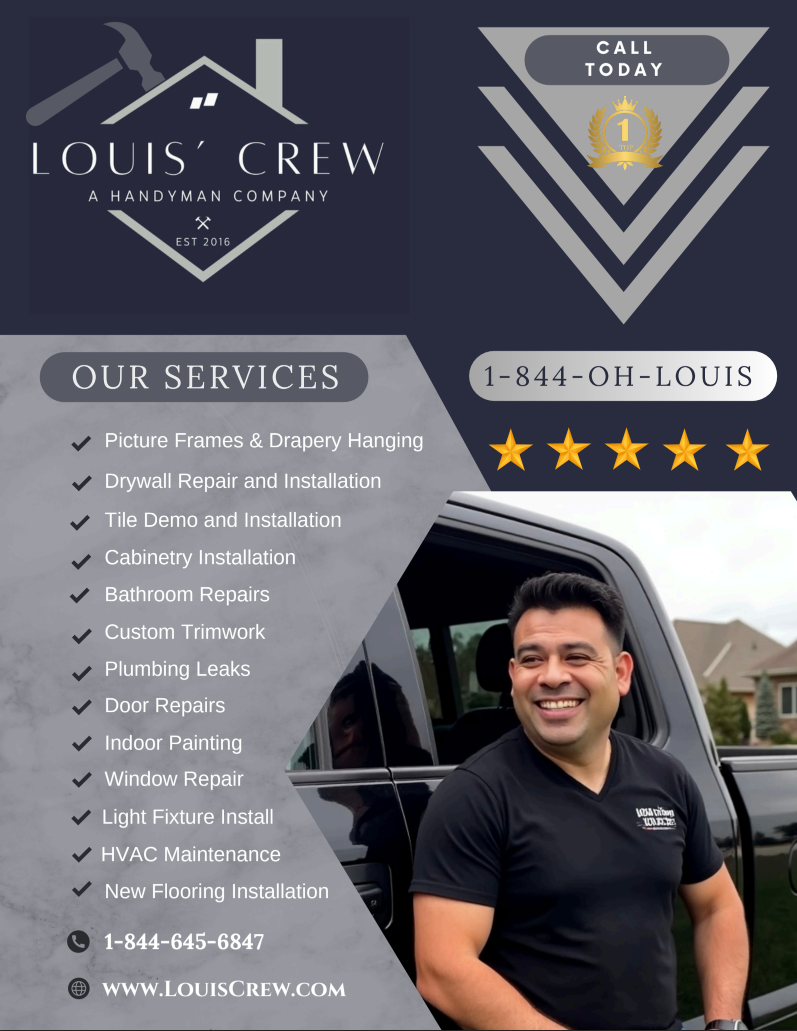 Miguel Loza renovation specialist flyer – Louis Crew Renovations