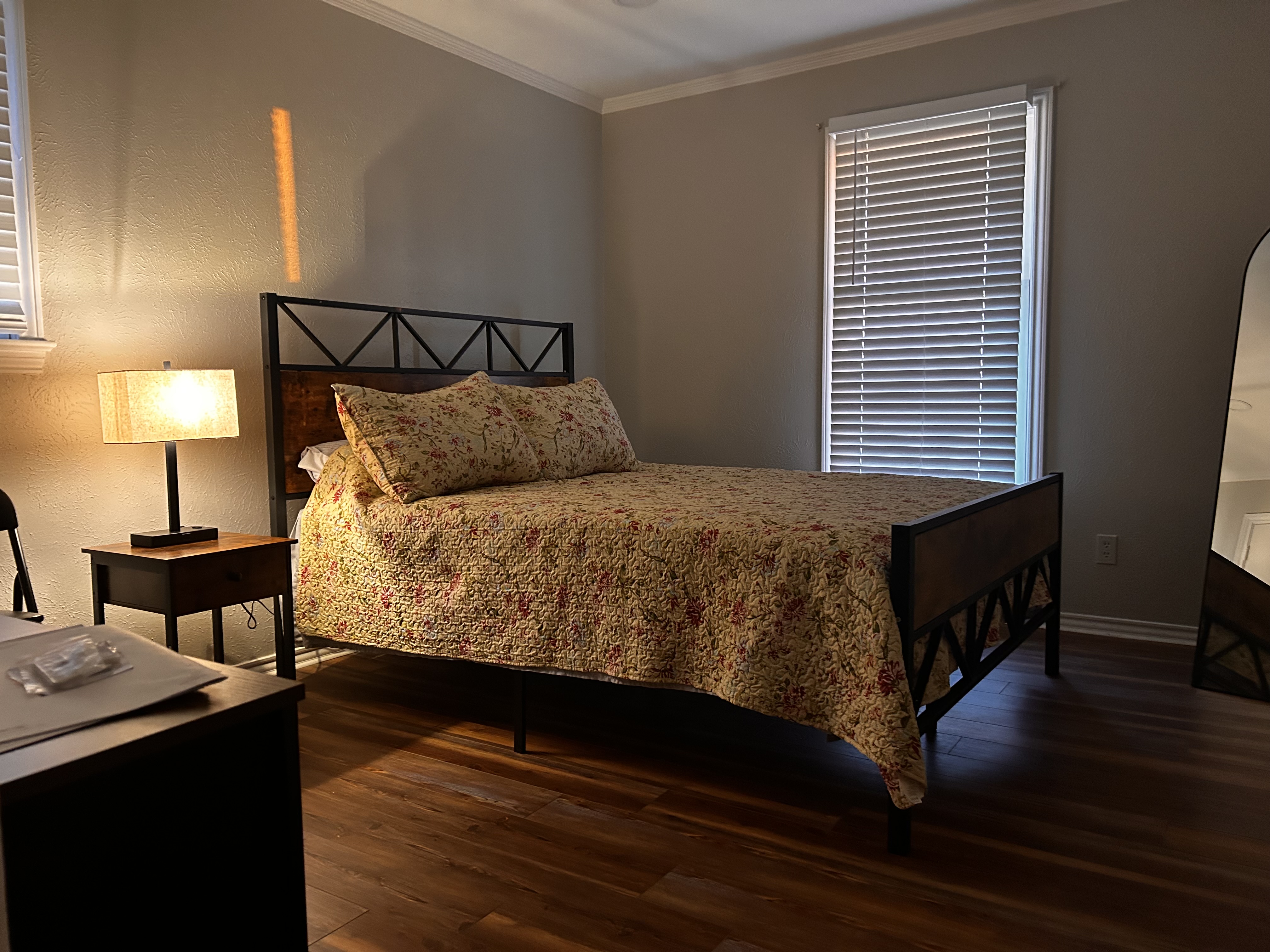 Private bedroom at Safe Harbor Farmstead