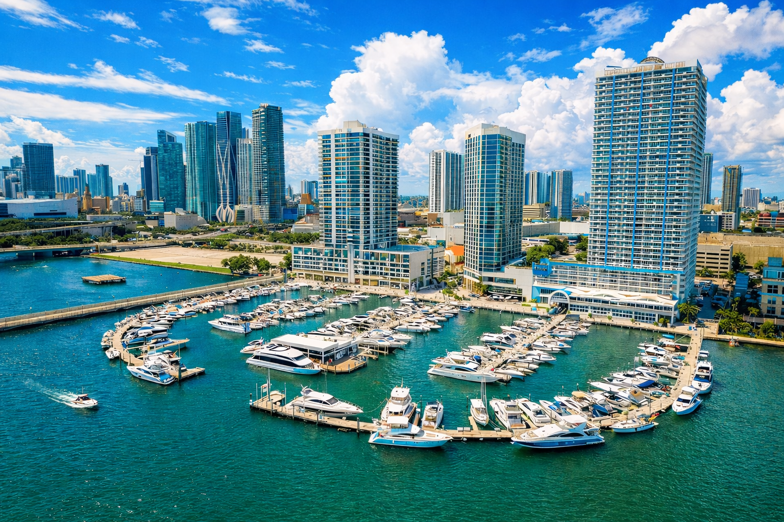 Venetian Yacht Club and Casadonna waterfront area