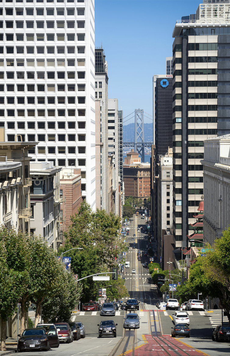 San Francisco streets commercial real estate buildings