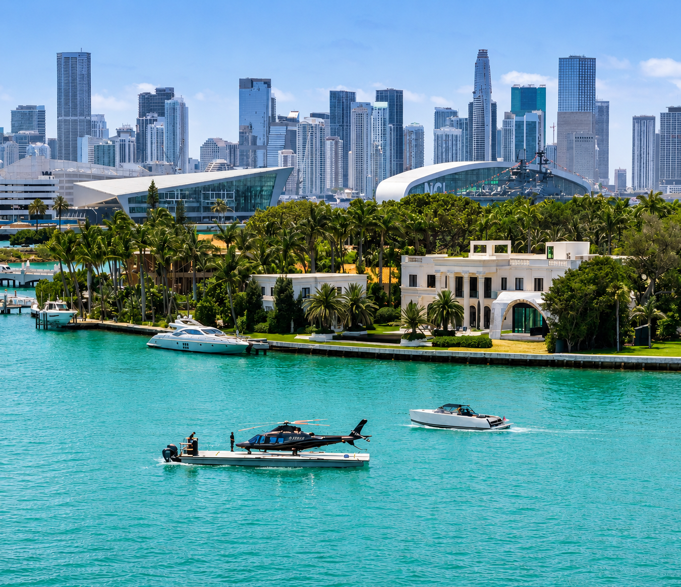 ILandMiami floating helipad featured by Business Insider