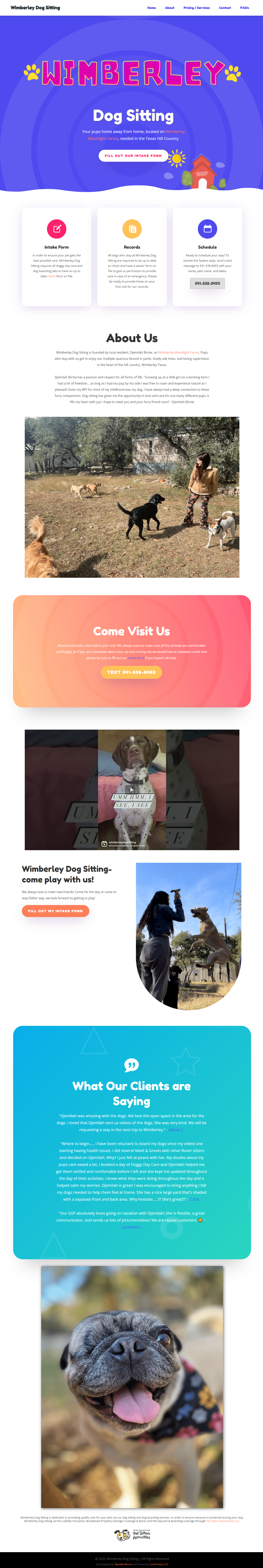 Wimberly Dog Sitting 