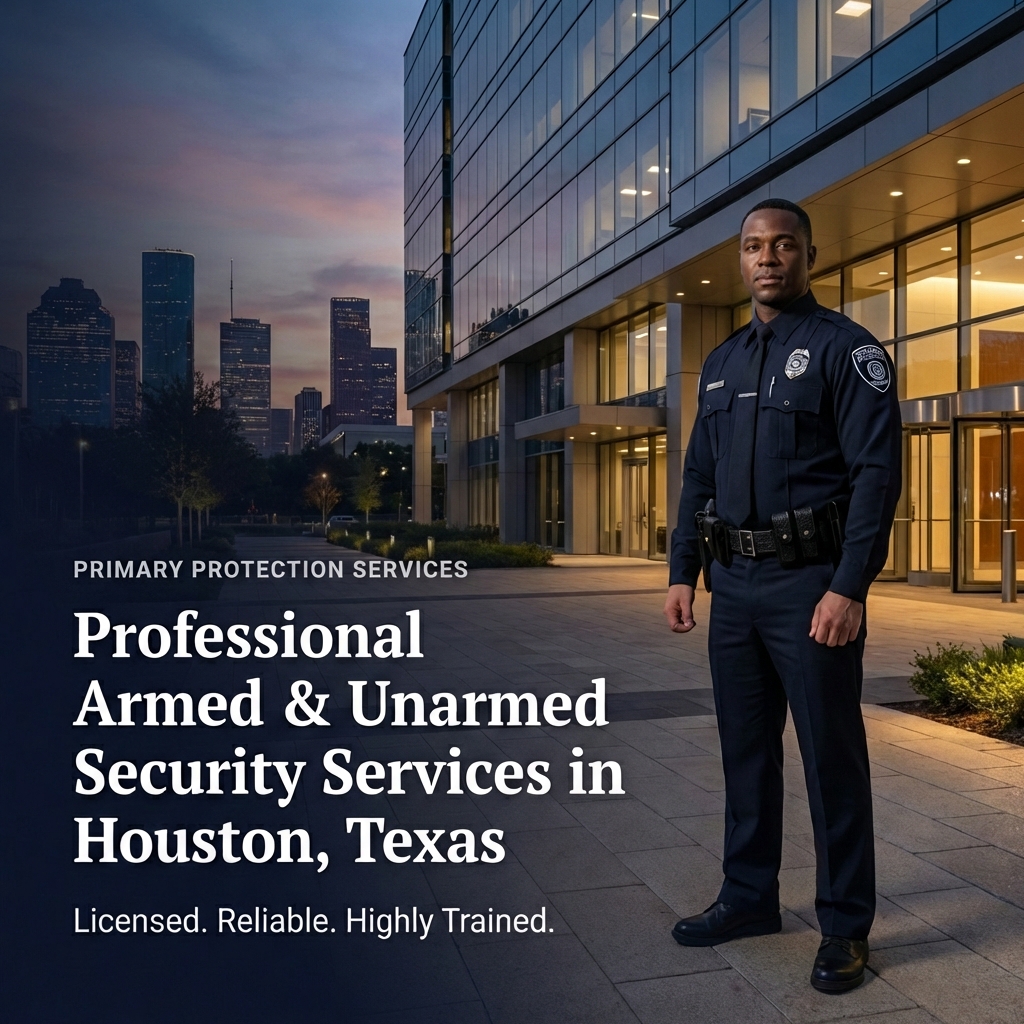 Primary Protection Services | Armed & Unarmed Security in Houston, TX