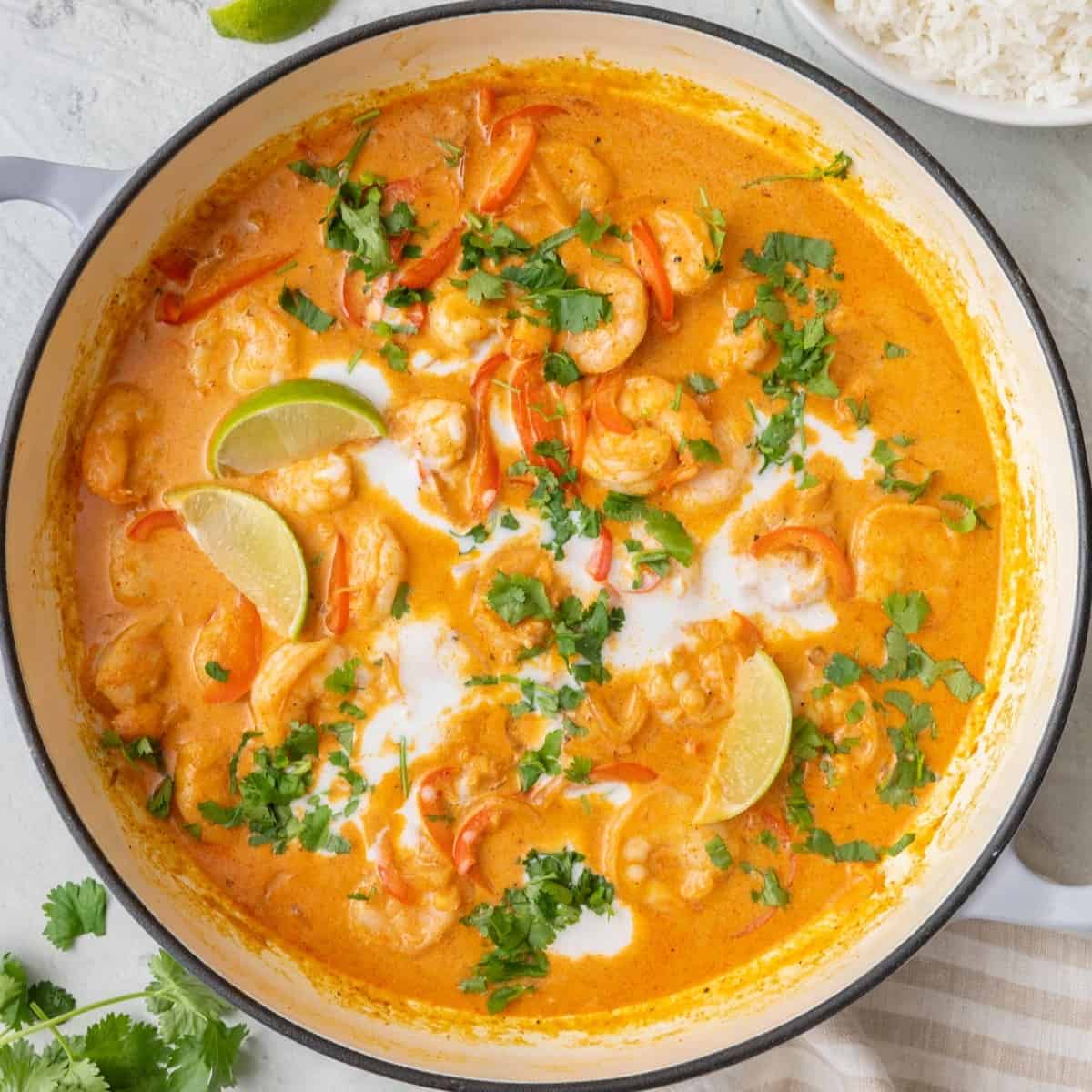 Coconut Curry Shrimp Bowl