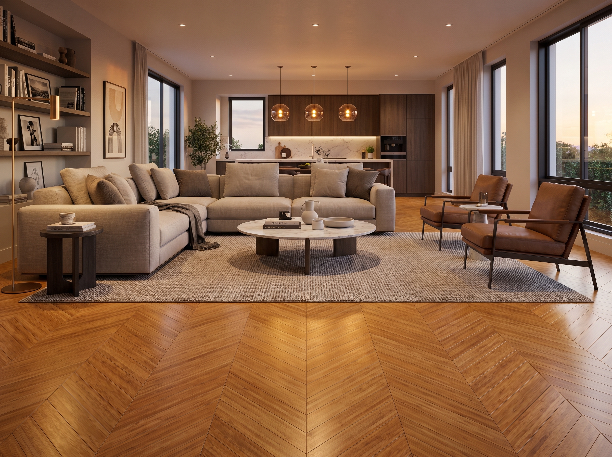 Bespoke flooring fitted by Grounded Flooring in a Bristol home