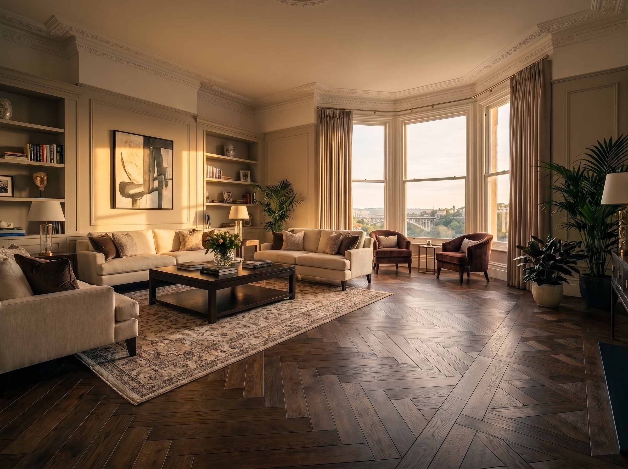 Bespoke flooring by Grounded Flooring in a Bristol home