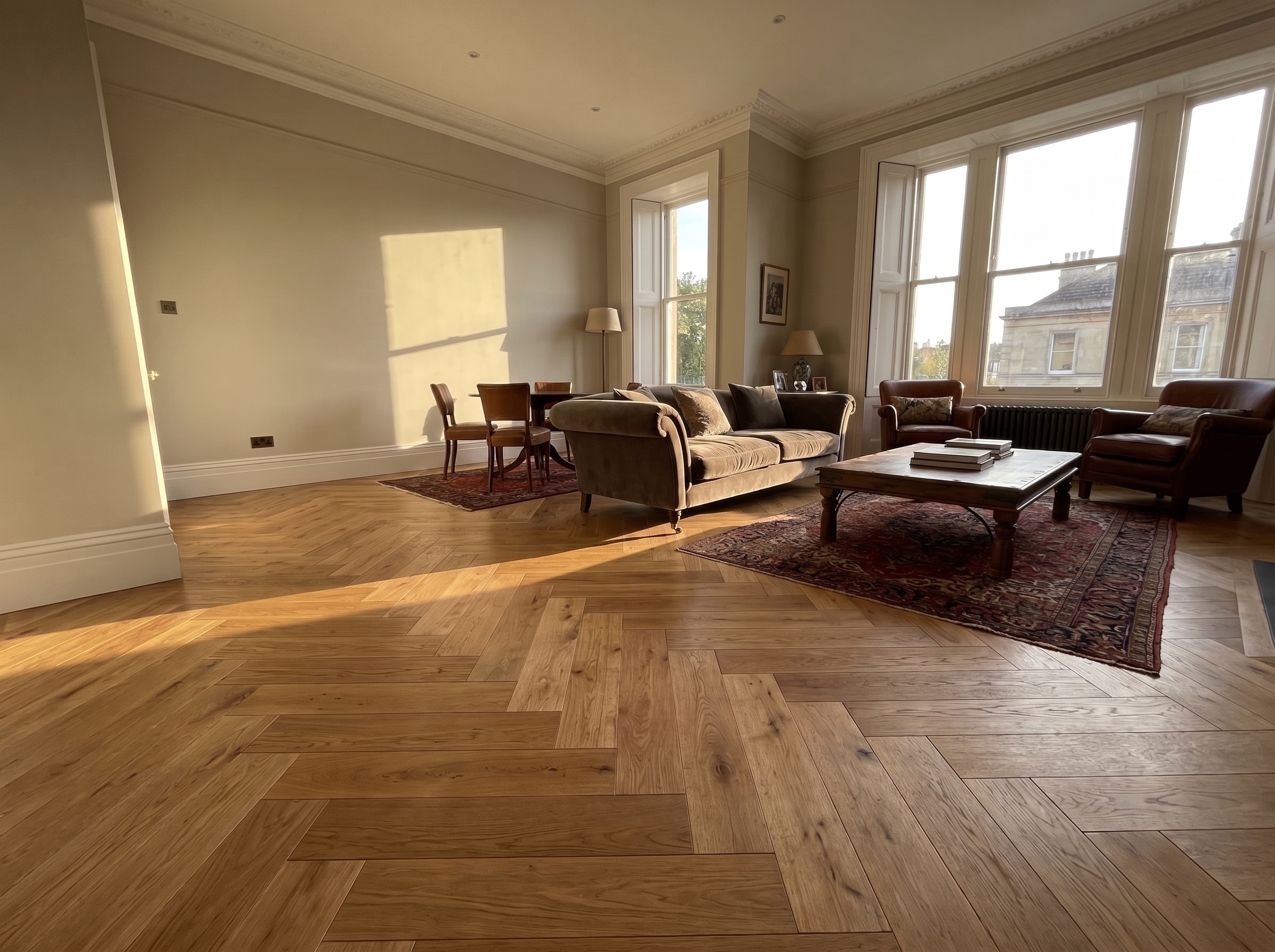 Bespoke flooring fitted by Grounded Flooring in a Bristol home