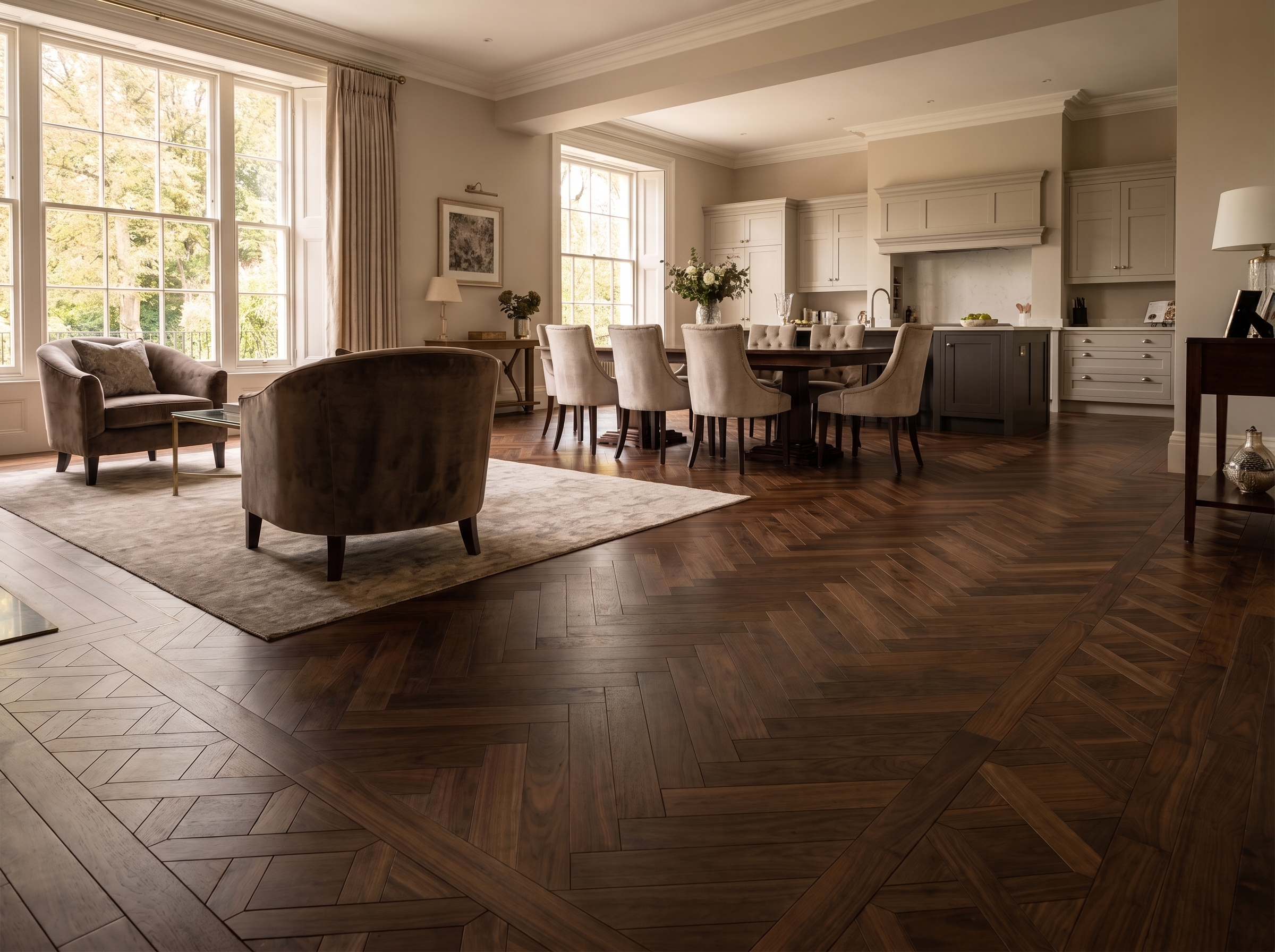 Bespoke flooring fitted by Grounded Flooring in a Bristol home