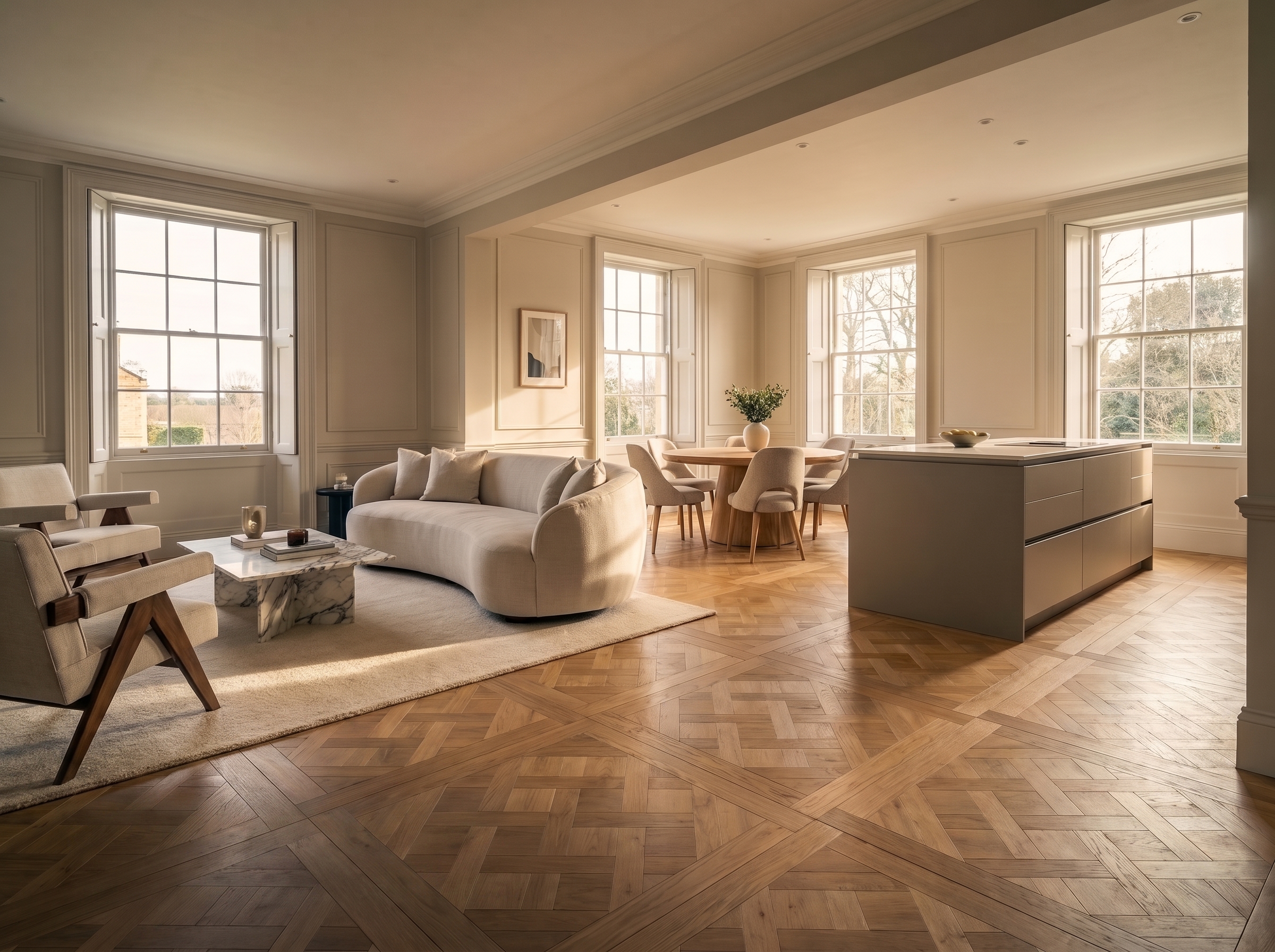 Bespoke flooring fitted by Grounded Flooring in a Bristol home