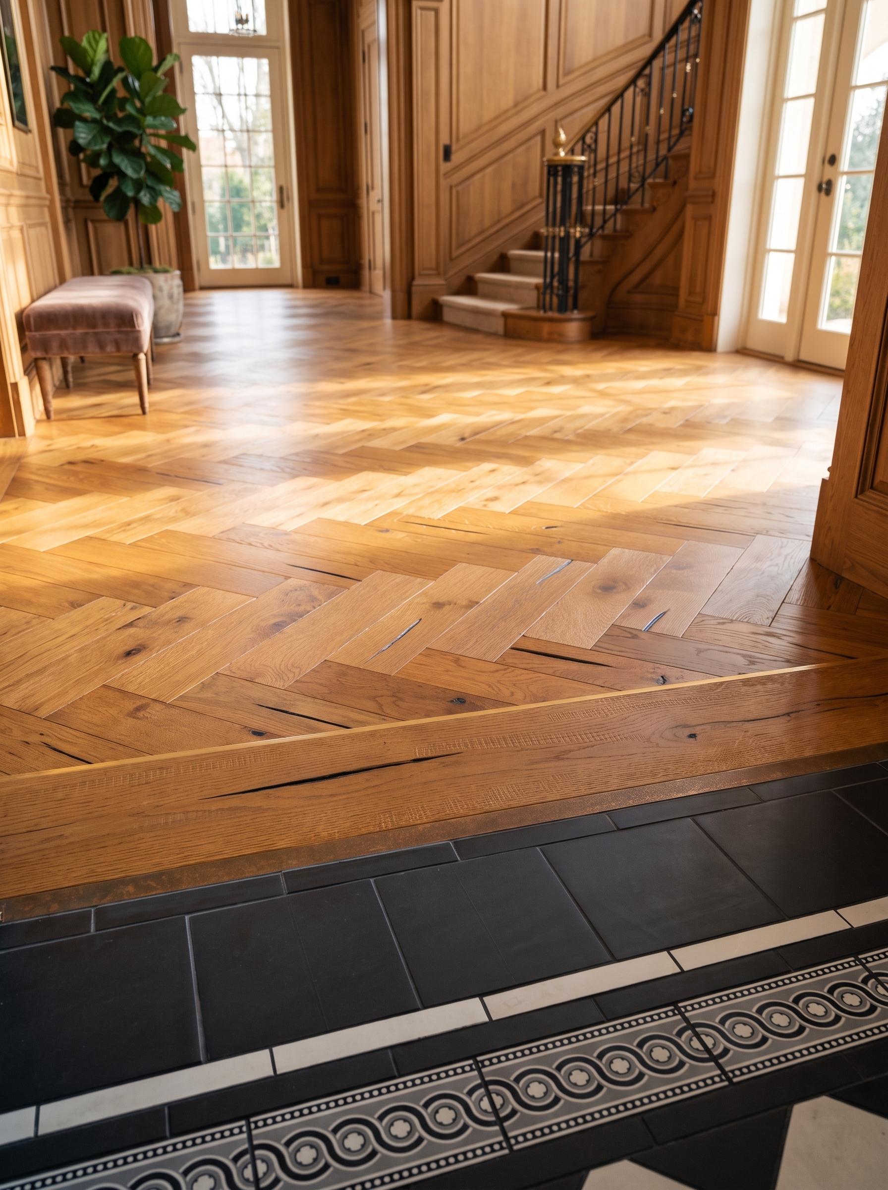 Bespoke flooring fitted by Grounded Flooring in a Bristol home