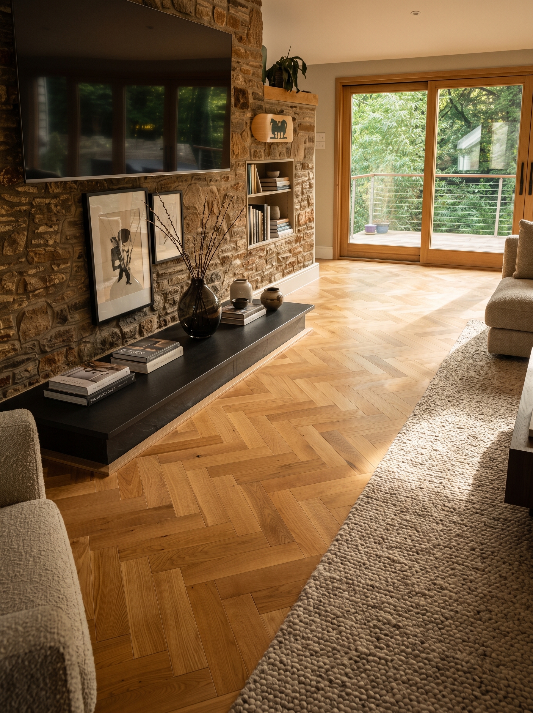 Bespoke flooring fitted by Grounded Flooring in a Bristol home