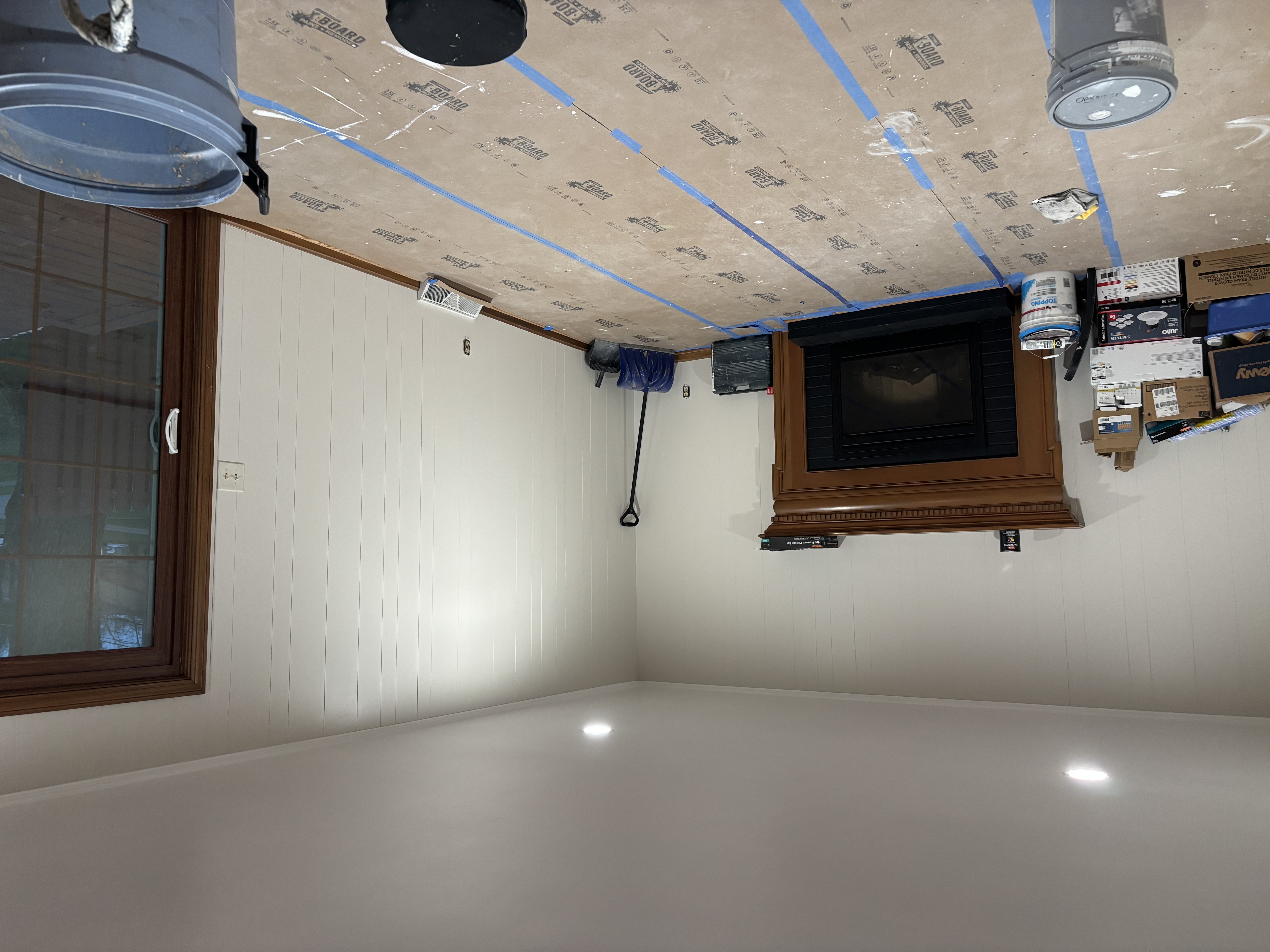 Freshly painted interior after drywall repair in Youngstown OH