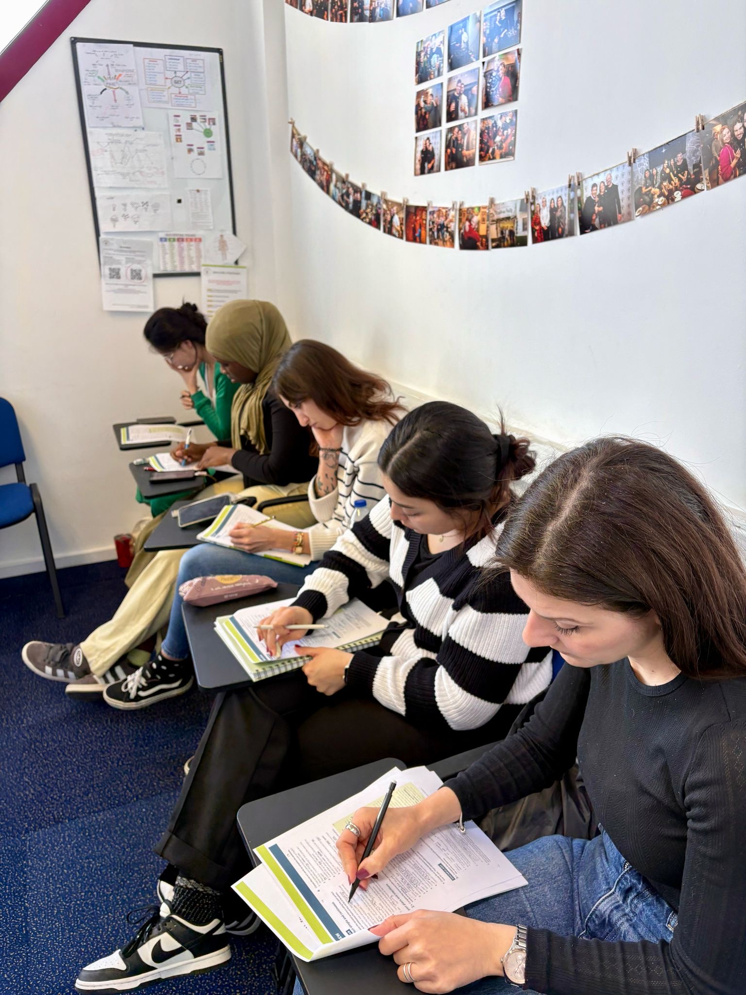 Students presenting in class