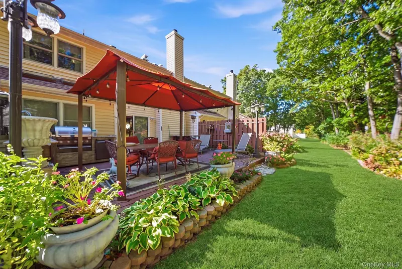 Private backyard and gardens