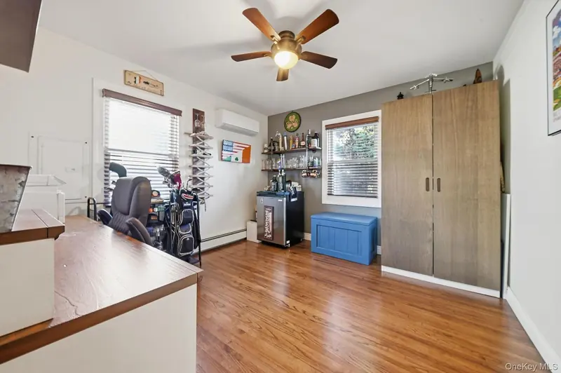 Bedroom used as an office
