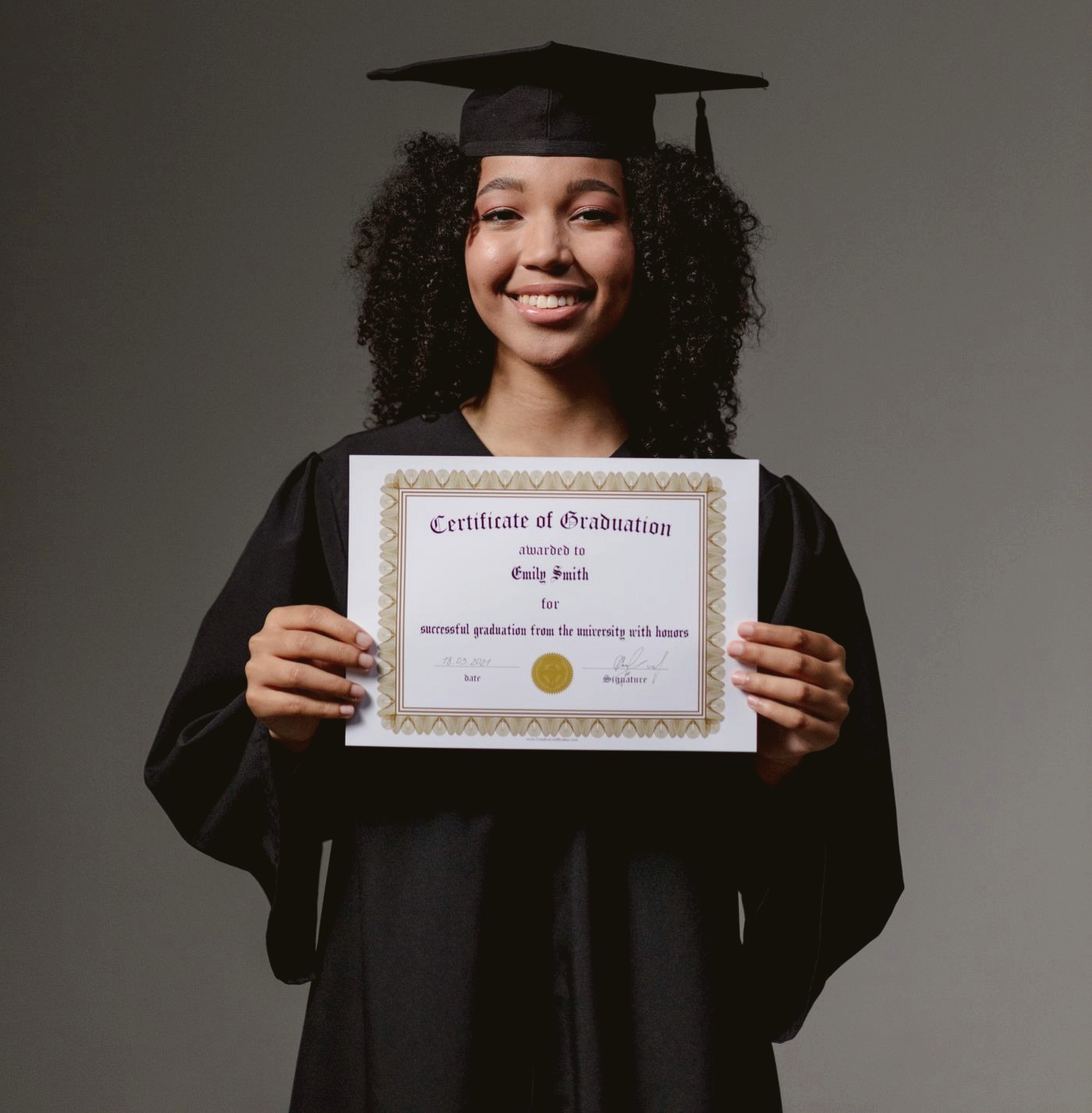 Certificate of completion