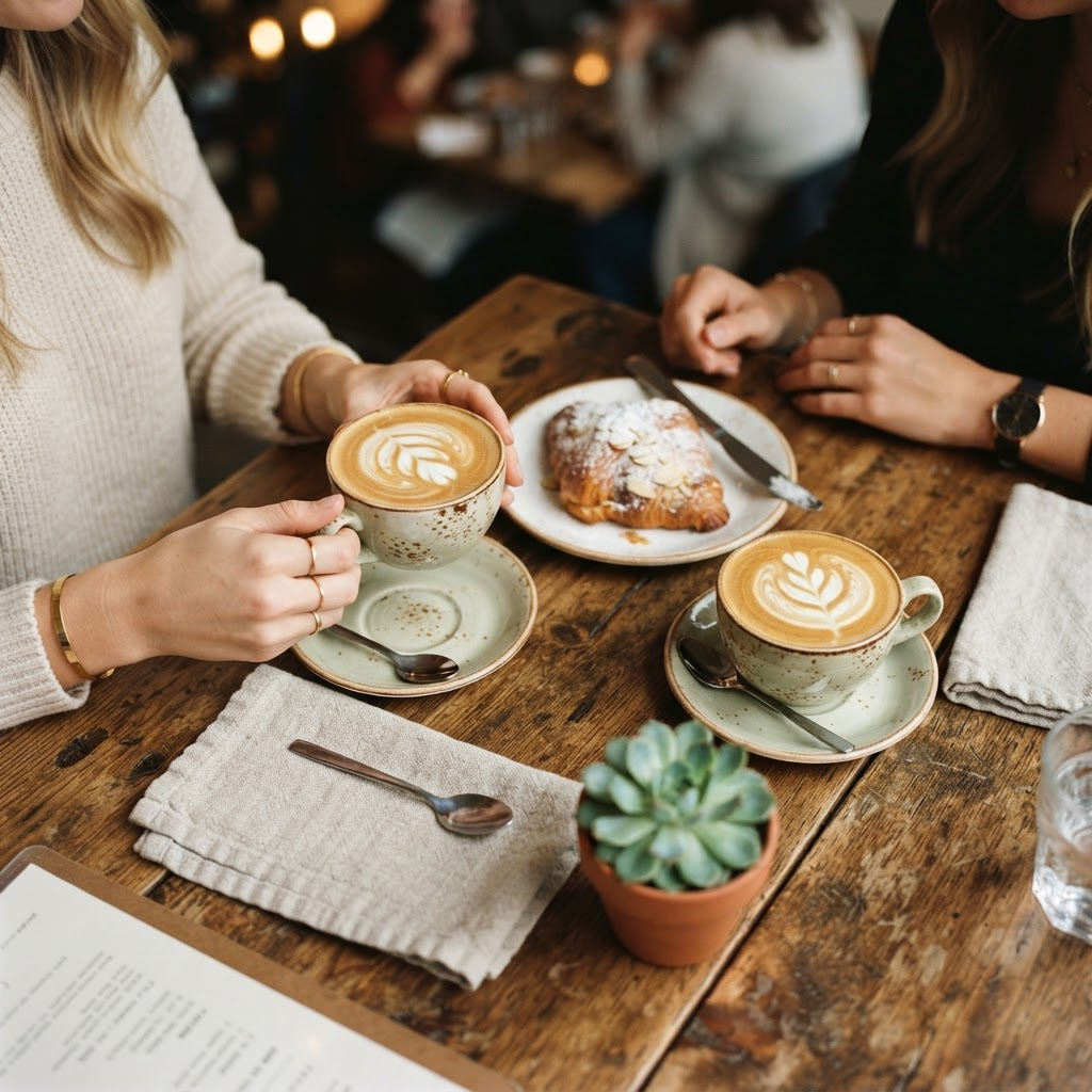 Cafe table moment