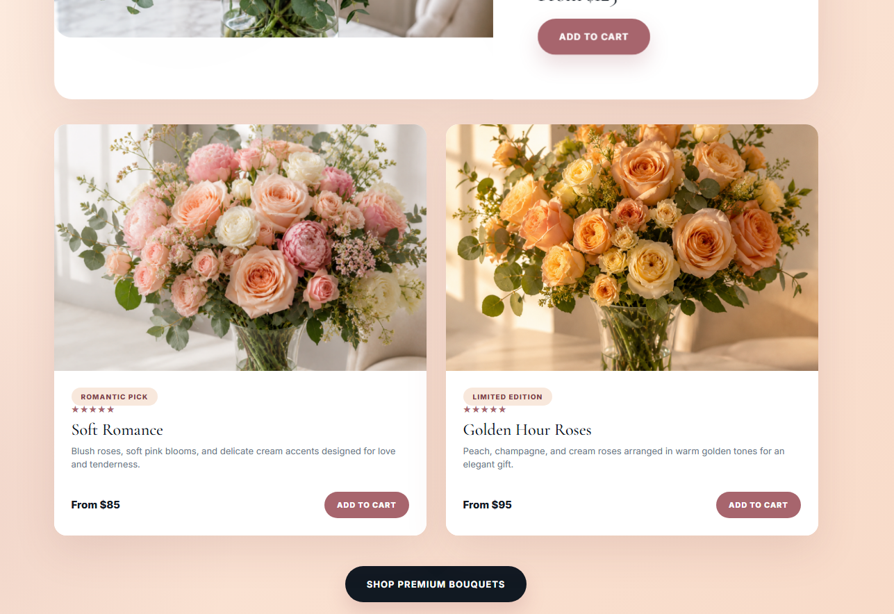 Flower shop collections preview