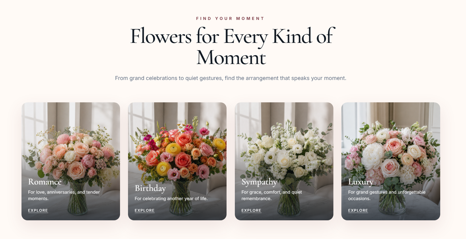Flower shop product preview