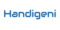 Handigeni LLC logo in blue, representing onboarding services for clients.