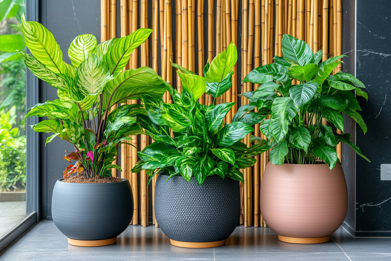 biophilic design plants in a zen room