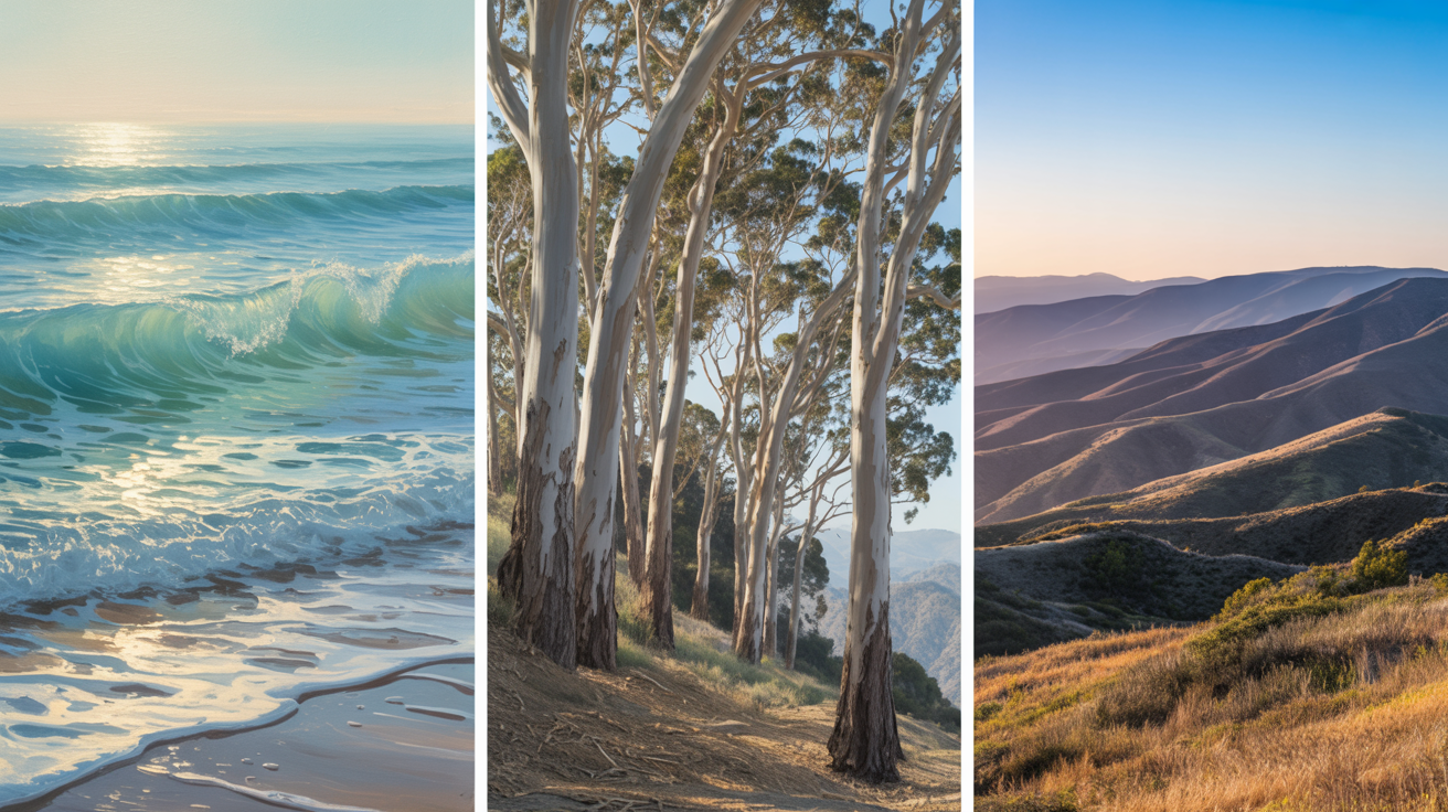 Digital artwork of California nature