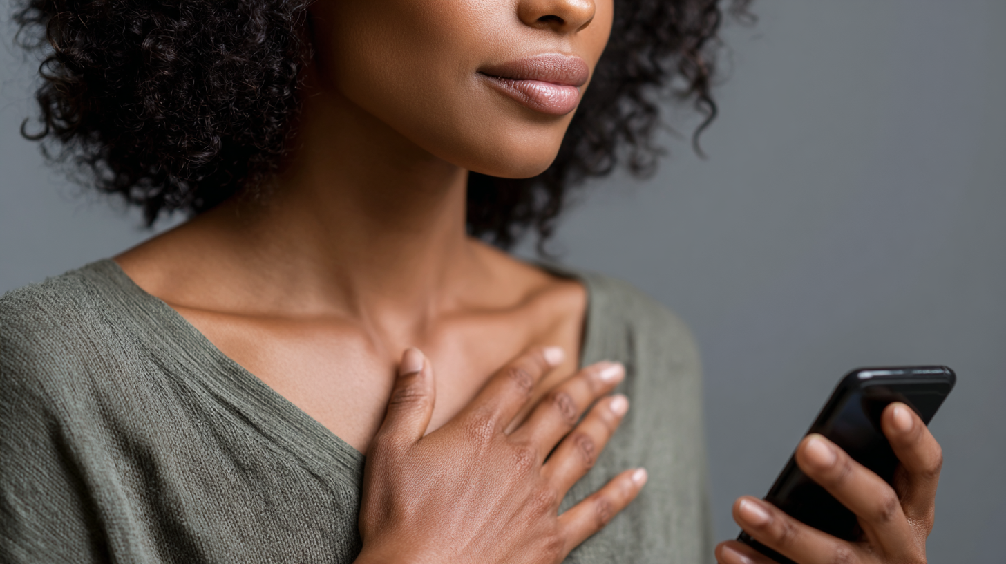 Woman with cellphone