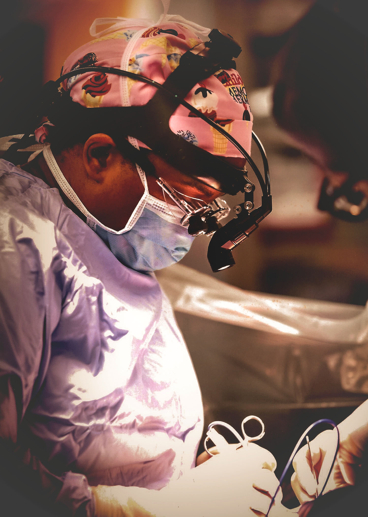 Dr. Stacey Denise in the OR