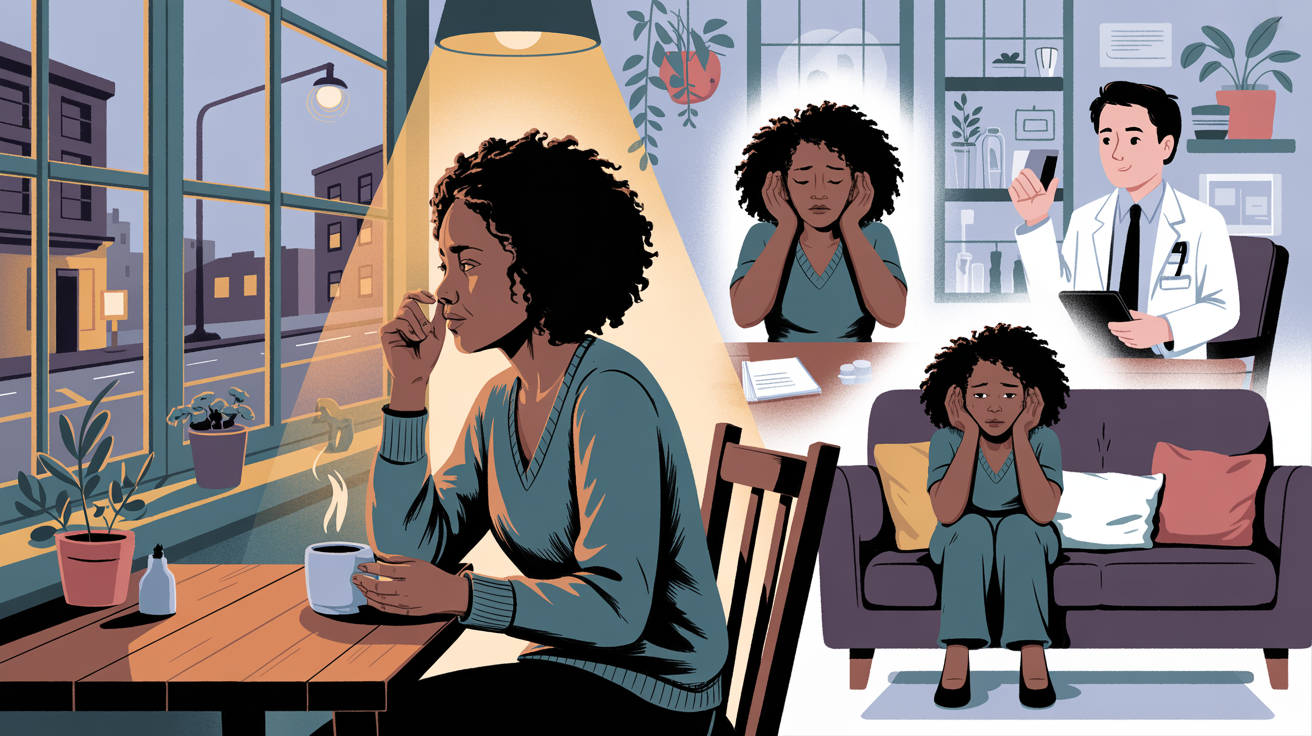 Black woman with Alexithymia and dissociation