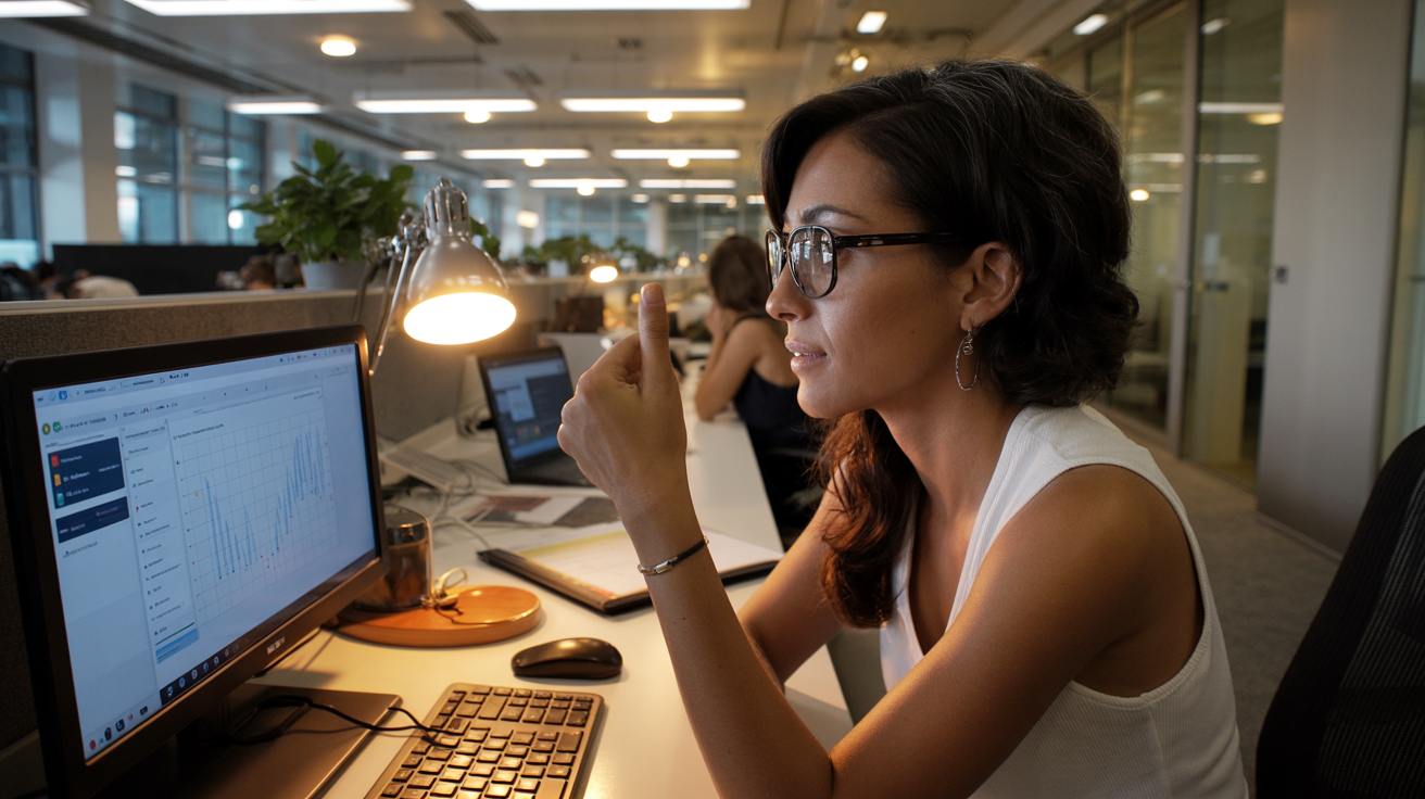 Woman in the workplace with menopause
