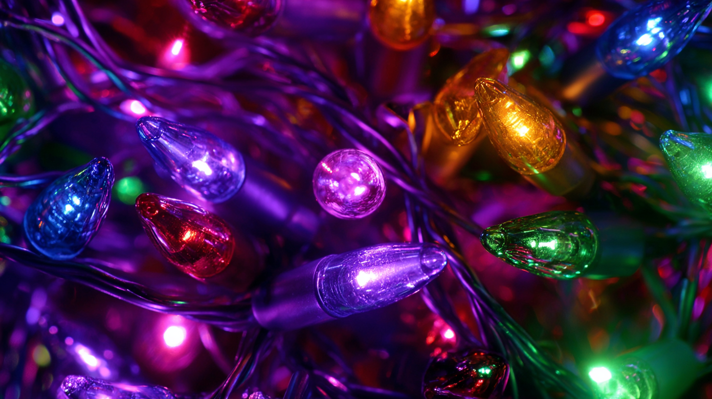 Colorful Christmas lights