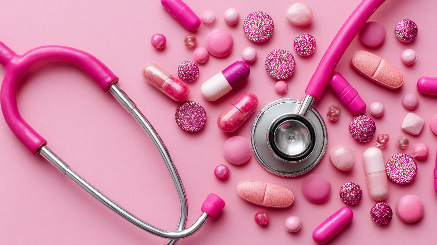 Pink medical supplies