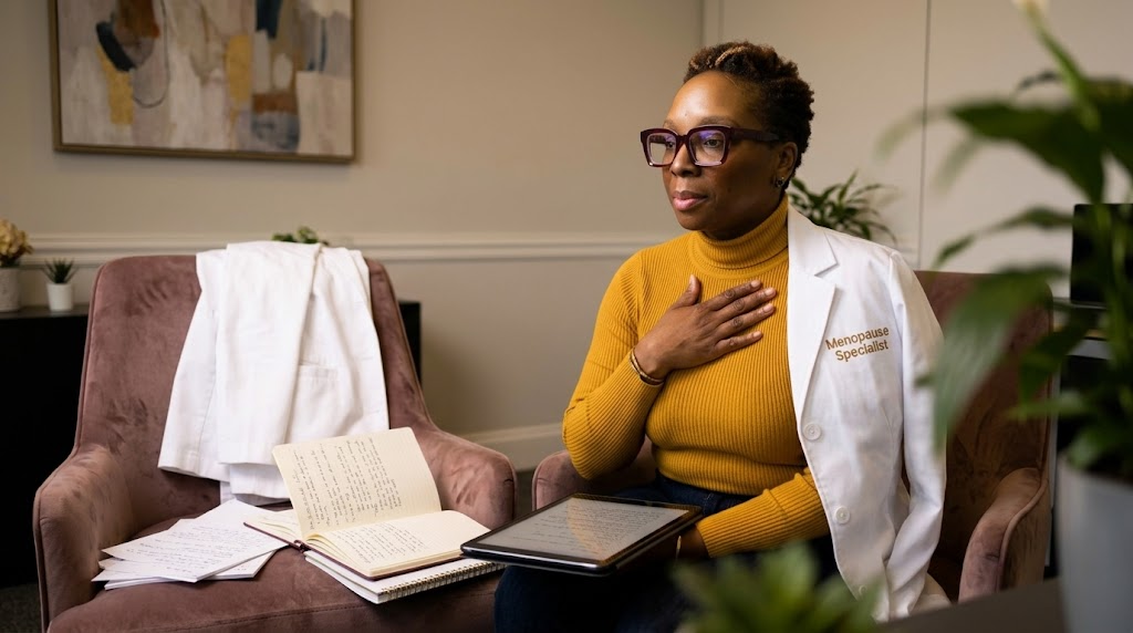 Dr. Stacey Denise writing narrative medicine