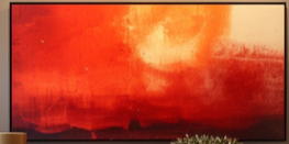 Sun landscape painting