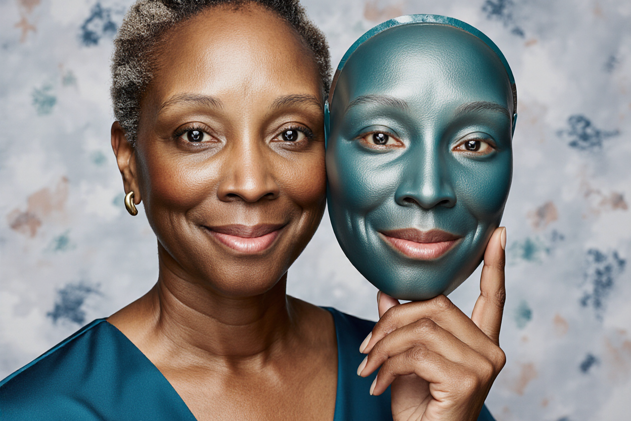 Dr. Stacey Denise with a mask