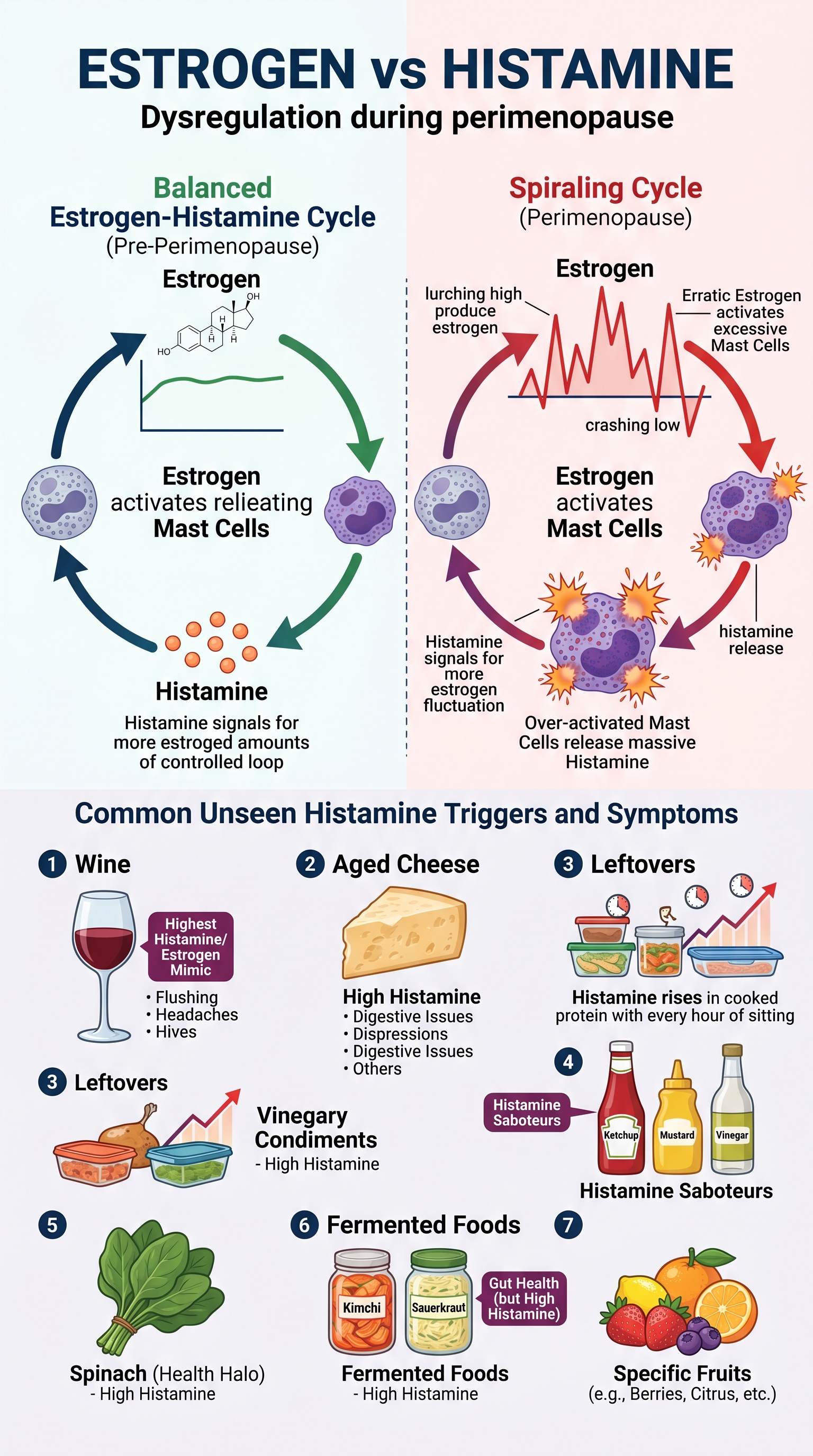 Estrogen and histamine response
