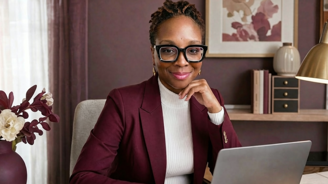 Dr. Stacey Denise on a telehealth video call
