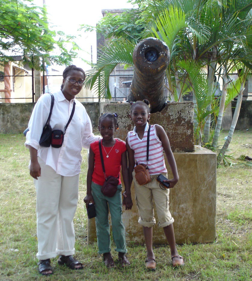 Dr. Stacey in Nigeria with her daughters