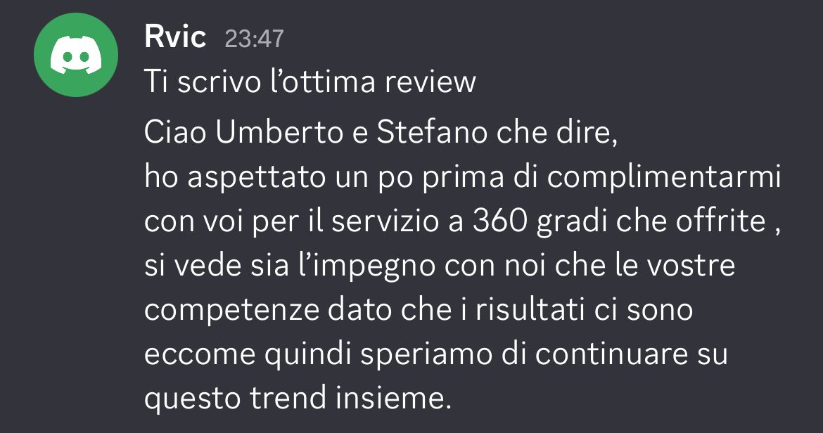 Recensione di un cliente