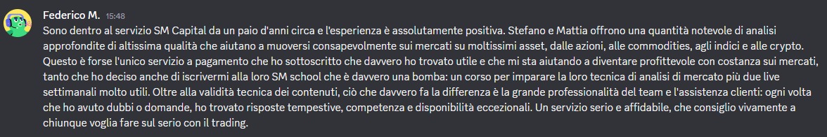 Recensione di un cliente